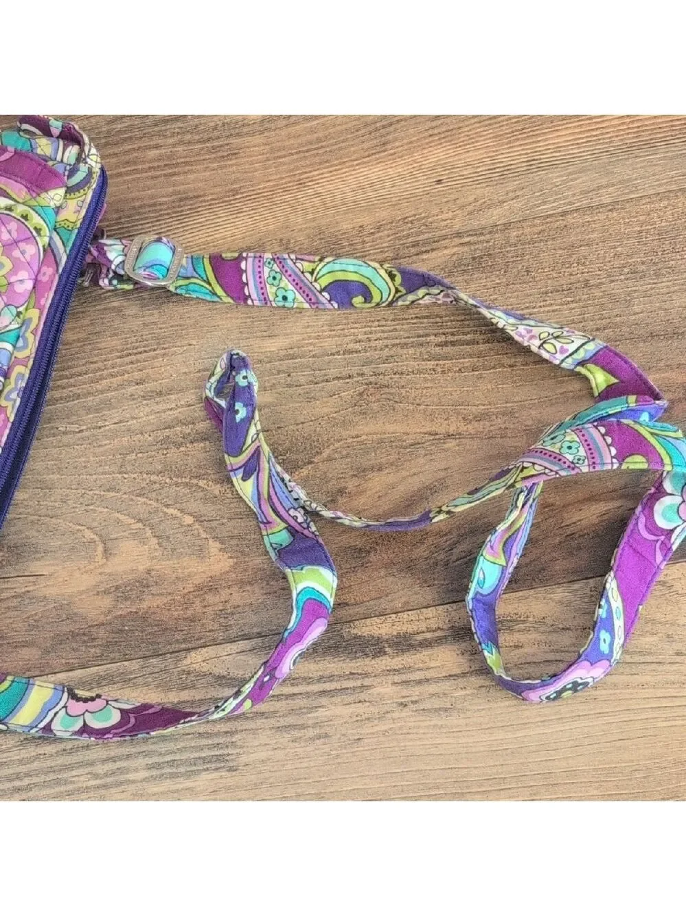 Vibrant Floral Quilted Tablet Crossbody Bag 10